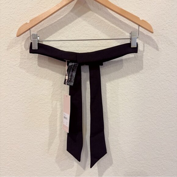 NWT Keepsake the Label Emotion Bow Belt in Black One Size main image 6